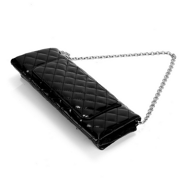 7A Replica Chanel Classic Flap Bag A3338 Black Patent Leather